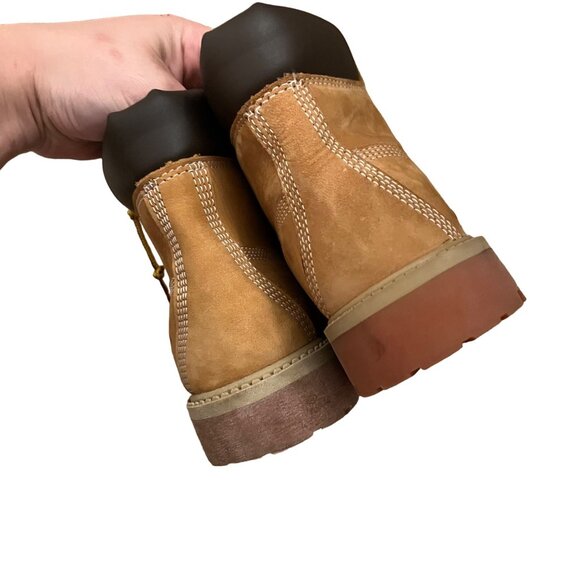 Timberland Tan Size 4 Kids Boots Nubuck Classic Brown - Picture 6 of 10